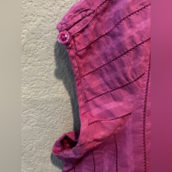 Hillard and Hanson Women’s Pink Button-Up Shirt, Sleeveless - Size XL - Picture 7 of 10